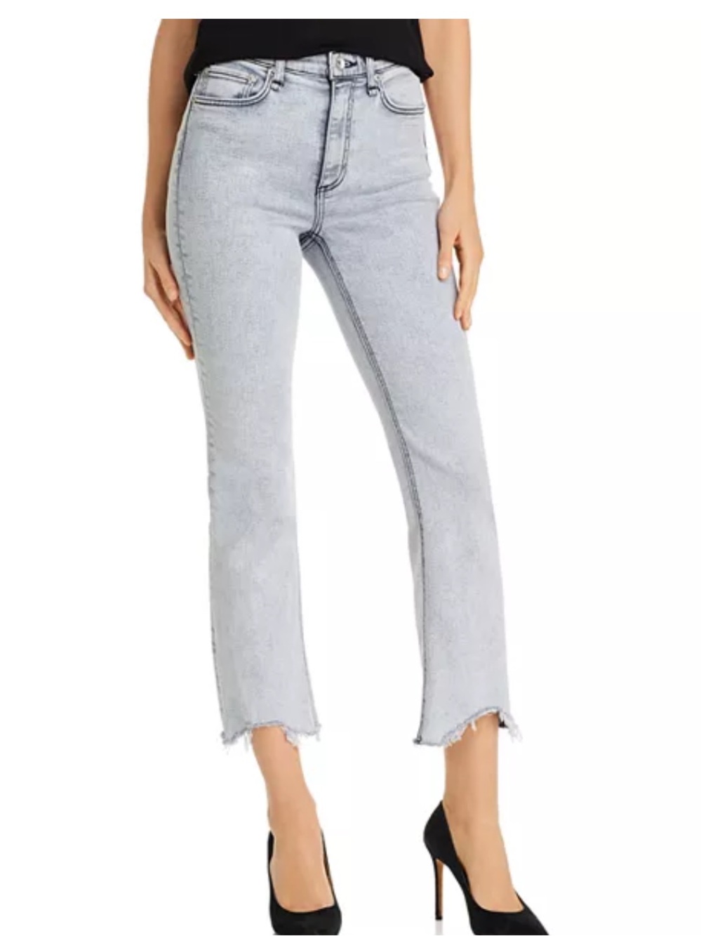 rag & bone light gray washed denim jeans